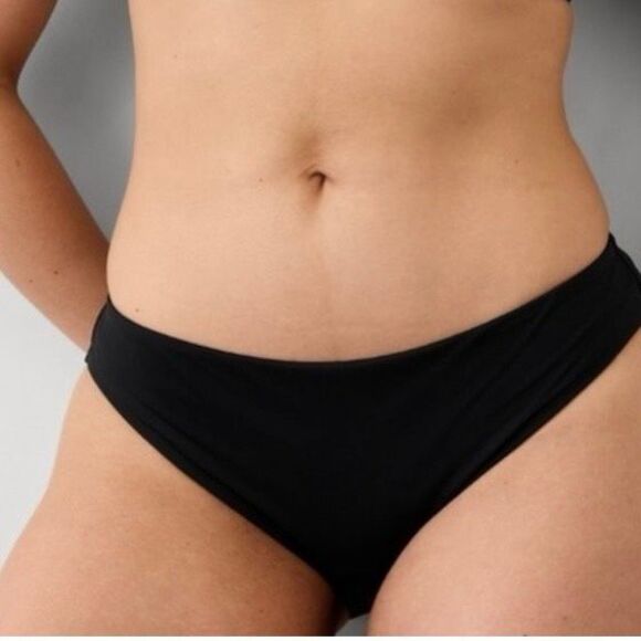 Athleta Clean Medium Bikini Swim Bottom size XL Black - Picture 7 of 8